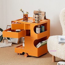 컨테이너 트롤리 2단 5컬러/트롤리/컨테이너트롤리/이동트롤리/왜건/카트, 오렌지