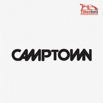 데코 캠핑 소 중 대 Camptown 차량 데칼스티커 텍스트 초보운전 문구 인테리어 내차꾸미기, 중형, 오렌지