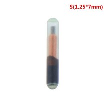 애완 동물 마이크로 칩 134.2khz 개 마이크로 칩 관리 추적 식별 위한 em4305 칩이있는 생물학적 유리 동물 id, 1.25x7mm