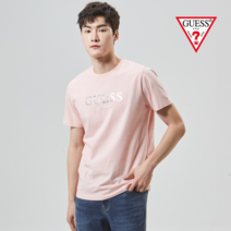 [게스] 남성 블링로고 반팔티 NM2K0550