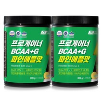프로게이너 bcaa+g 파인애플 300g+300g 아미노산 BCAA 글루타민 보충제, 2통, 300g