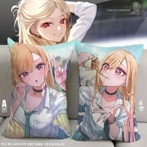 Kitagawa Uimome 2D 높이 장비 소형 소형 쿠션, T 스타일, 피치 스킨 원단 베개 심을 포함하는 내마모성 및 손잡이