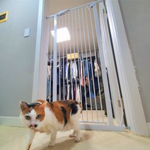 안심외출 1.5M 고양이 방묘창 원터치 반자동 방묘문 강아지 반려견 현관 안전문