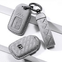 혼다 스마트 가죽 키케이스 파일럿 어코드 키링 CRV 키홀더, 그레이