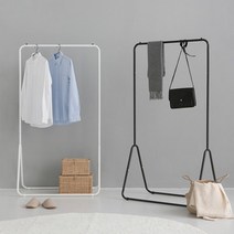 SEEOT스탠드헹거 스탠드옷걸이 코너행거 이케아행거, 블랙