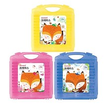 [응다팔아6279] 어린이선물 수성크레용 24색크레파스 칼라크레용 유아크레파스 핑거프린팅, 05.★★옵션확인必 모나미 모니주 크레파스24색 노랑, ★★옵션확인必 노랑