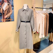 도로시홀릭 하운드체크벨트밴딩원피스(DO57701D)