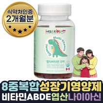 유아 종합비타민 구미 나이아신 엽산 비오틴 함유 2달 식약처인증 어린이 영양균형 성장기 영양제 아기성장발달 5세 6세 7세 유치원 초등학생 영양제 비타민A B D E 엽산 나이아신