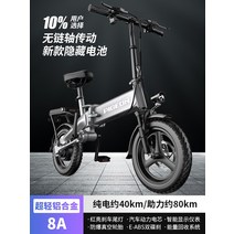 접이식 전기자전거 속도 배터리 스페셜 출퇴근용 전동자전거 자전거 미니벨로, A 알루미늄 합금 / 순수 전기 40km