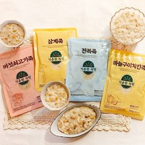 기운찬식탁 삼계죽x3개 전복죽x2개 버섯쇠고기죽x2개 마늘구이치킨죽x2개 300g 1세트