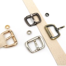 아유디 금속 벨트버클 가방끈버클 장식 잠금버클, 실버