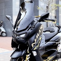 21-23 NMAX 야마하 카본무늬 미러킷 사이드 백미러 브라켓세트, 1개