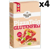 바우크호프 피자 도우 믹스 글루텐프리 350g 4팩 Bauckhof PizzaTeig Glutenfrei, 1개
