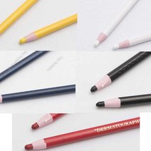 다이아몬드색연필 5색 12개입 체크용 펜슬 칼라 펜 유리용 색칠 표시용 채점용, 쿠팡1 아이스초코 백색(113787)