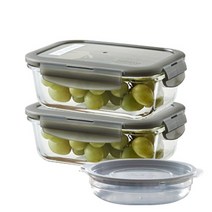 락앤락 오븐글라스 유로 직사각 밀폐용기, 630ml, 2개입