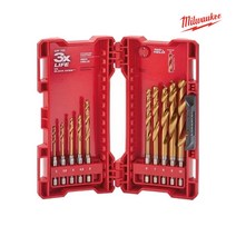 밀워키 48894859 쇼크웨이브 티타늄 드라이버 비트 세트 빗트 드릴 임팩 임팩트 10pc 모음