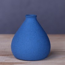 프리츠한센 이케바나 도자기 화병 항아리 작은 꽃병 밝은 색상 거실 공예 장식 북유럽 스타일 홈 룸 1 개, [06] 파란