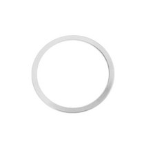 스티어링 핸들커버 혼즈 스티어링휠 자동차 핸들 커버 장식 링 스티커 블루/레드/블랙/골드/퍼플 아우디 A3 A4 B8 B6 A6 A7 A8 C6 Q3 Q5 Q7 A5 C7 TT, [08] Silver Large Circle
