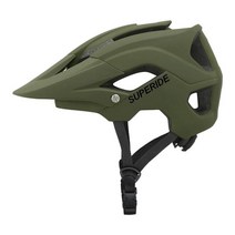 SUPERIDE MTB 자전거 일체형 헬멧 산악 자전거 초경량헬멧 레이싱 라이딩 자전거용품, 01-56-62cm, 카키