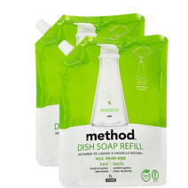 댕Ol몰 LG 메소드 친환경 주방세제 튜브 리필형 1000ml 바질향, 2개