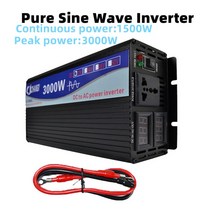 인버터 컨버터 순수 사인파 가정용 자동차 전력 변환기 태양 에너지 DC 12V 24V 48V 60V 에서 AC 110V 220V 50HZ 60HZ 2000W 3000W 4000W, 3000W+48V+Universal 120v 60hz