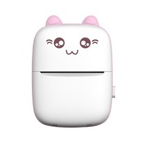휴대용 미니 포토 메모 프린터 mini Portable for mobile phone 무선 블루투스 열전사 사진 라벨 종이 인쇄 시트, 분홍색, 협력사