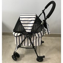 펫 소형견 유모차 반려동물 강아지 고양이 웨건, 스타일 A 세로 줄무늬 반점 15개 이내