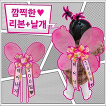 건강한줌 애기화환 애기리본 기념일 아기300일 빼빼로데이 전역기념 선물리본 (5433451)