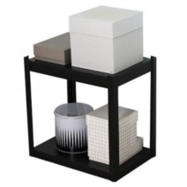 파렛트 해피 파레트 랙 렉 철제 앵글 칸막이 재단 선반 2단 알파룸 짐보관서비스 다용도실, 앵글선반 600x600(블랙)