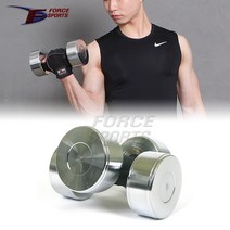 포스스포츠 국산 도금아령 ~15kg 덤벨, 3kg, 1개