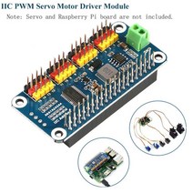 16-ch pwm 서보 모터 드라이버 모듈 쉴드 확장 보드 모자 라즈베리 파이 제로 2 w wh 3b 플러스 3 4b nvidia jetson nano b01