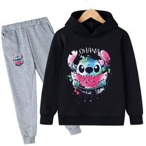 주니어스키복 키즈 아동 어린이 스키복 스티치 stich 소년 후드 세트 봄과 가을 새로운 풀오버 39 s 소년 소녀 스티치 투피스 슈트 39