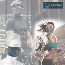 감자 초경량 여름용 안면 UV 자외선 차단 마스크 스포츠 라이딩 공기필터 냉감 버프, 라이트그레이