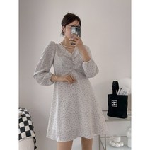 로맨틱 하객룩 보아셔링 원피스 2color