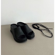 [가죽끈 SET 석MD] 여성 플랫폼 통굽 글레디에이터 / 블랙 / 주문 폭주 사무실 학교 학원 병원 공동구매 사무실화 실내외겸용 / 스트랩샌들 or 슬리퍼 5.5cm