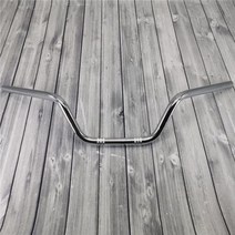 레트로 오토바이 핸들 바 22mm 7/8 클래식 오토바이 스티어링 휠 로얄 엔필드 바버 헬기 크루저 스쿠터 핸들 바, Chrome