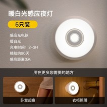 버섯 토끼 고양이 캐릭터 선셋 바다 우주인 만달라키 조명 무드등 yeelight 인체, yl-jingle--화이트 라이트 5 스틱