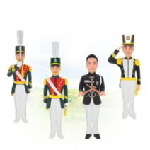 사관생도 예식복 캐릭터 풀 패키지 구성 군인피규어 전역패 감사패 기념패 정년 퇴직기념 승진 전출기념 근속기념, AP-753, 흰색명판, 전차