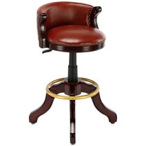 홈바 의자 미국식 유럽식 복고풍 레트로 가죽 엔틱, 엔틱 홈바 의자/다크 프레임/다크 그린