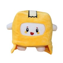 Lankybox-글로우 인 더 다크 플러시 로봇 Lankybox 사이보그 플러시 고스티 플러시 Canny Foxy 장난감 밀키 록키 박시 카와이, 08 Boxy no glow