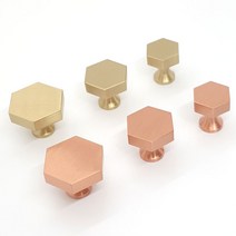 육각손잡이 가구 헥사곤 싱크대 서랍 1구 인테리어, 대_골드