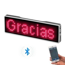 led 명찰 블루투스 이름 배지 프로그래밍 가능한 스크롤 메시지 보드 파티 회의를위한