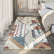 밝은 고급 레트로 대형 공간 휴대품 보관소 카펫 두껍고 푹신한 침실 부드럽고 세탁 가능한 거실 깔개 미끄럼 방지 매트, F