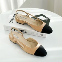 아리앤 멜로디 투톤 플랫 슬링백 2cm