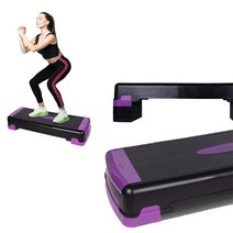 에버라스트 와이드 3단 스텝박스 에어로빅 계단운동 스쿼트 힙업 스트레칭 운동, 단품