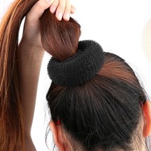 달자샵 풍성한 머리숱 똥머리 가이드 간편 도넛모양 올림머리 밴드, 베이지, 1Pcs