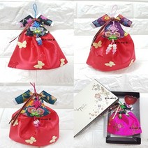 콩이네리본 선물용 수국 한복방향제(향팩과 상자 포함) 외국인선물 한국관광기념품 한복디퓨져 한국전통선물, 수국 방향제-그린