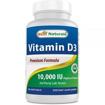 Best Naturals 비타민 D3 10000 IU 240정