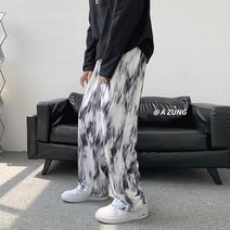 아메카지와이드팬츠 아메카지스타일 OVERSIZE 남자 디자인감각 보이핏 볼륨 그라데이션 홀치기염색 겨울 4235669213