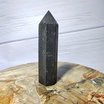 천연 블랙 흑연 Schungite 크리스탈 지팡이 보석 타워 디가우싱 영적 자갈 장식품 홈 인테리어
